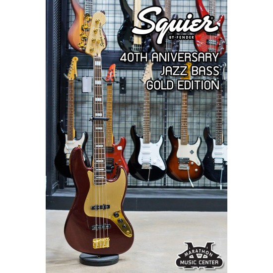 Squier 40th Anniversary Jazz Bass Gold Edition
