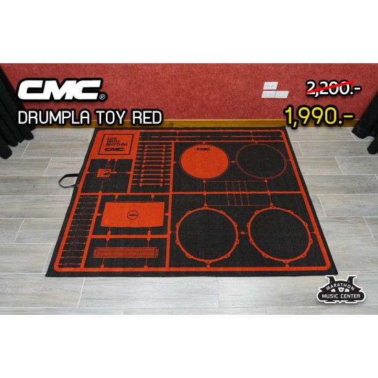 พรมกลองชุด CMC ลาย Drumpla Toy Red