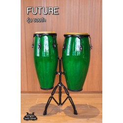 กลองทอมบ้า FUTURE รุ่น ขอบดำ สีเขียว