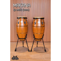 กลองทอมบ้า Makana ขาเตาสีไม้