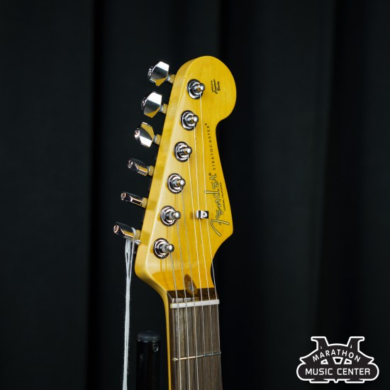 Fender American Pro II Strat SSS สีเงิน Mercury