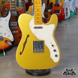 Squier FSR Classic Vibe 60's Tele Thinline คอดำ สีทอง Aztec Gold Squier FSR Classic Vibe 60's Tele Thinline คอดำ สีทอง Aztec Gold