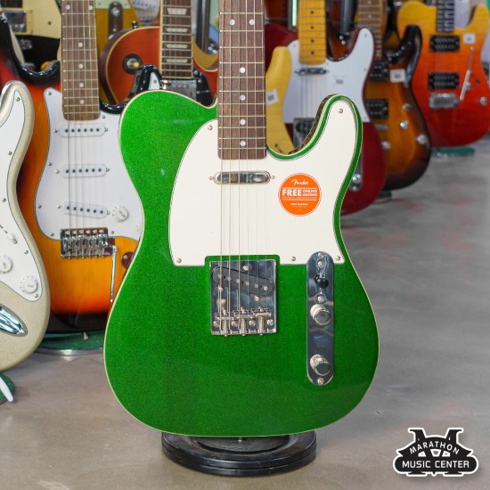 Squier FSR Classic Vibe 60's Tele คอดำ สีเขียว Candy Green