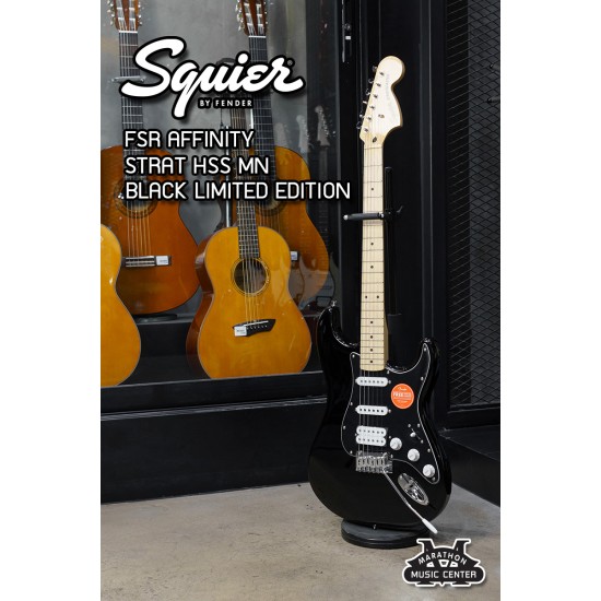 Squier FSR Affinity Series Strat HSS Black Limited