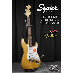 Squier FSR Affinity Stratocaster HSS คอLRL สี ไม้ Natural