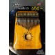 Kalimba 17 Keys Zani พระอาทิตย์เคลือบเงา แบบเว้า